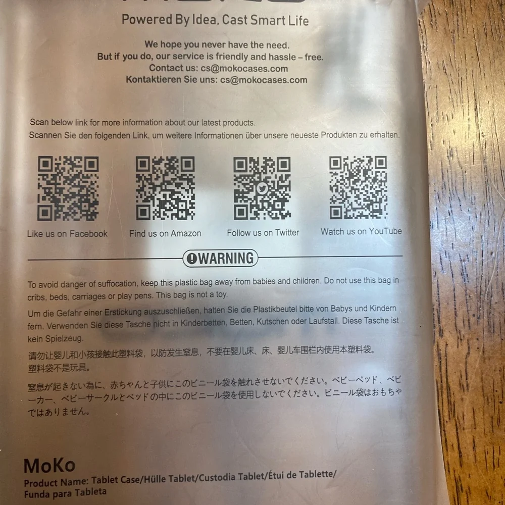 MoKo CXZJ case. Fits Amazon Fire 7 2022. New in package